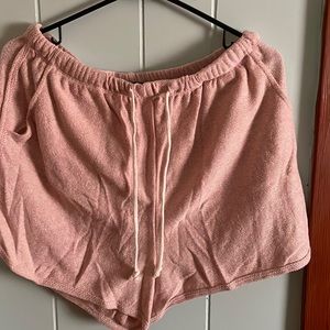 Pink lounge shorts